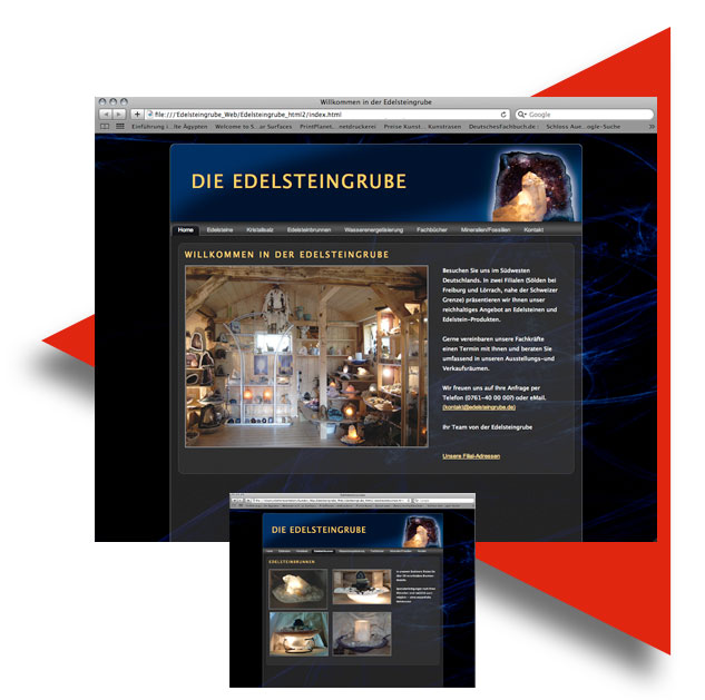 Website Edelsteingrube